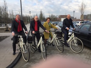 180307 Wethouders op de fiets